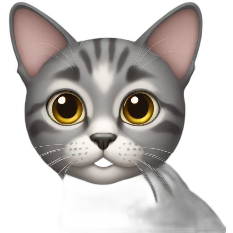 Cat with big eyes emoji