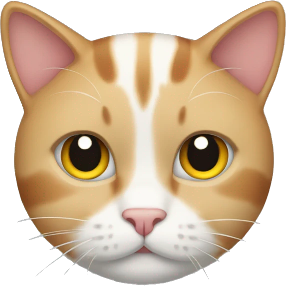 Three color cat emoji