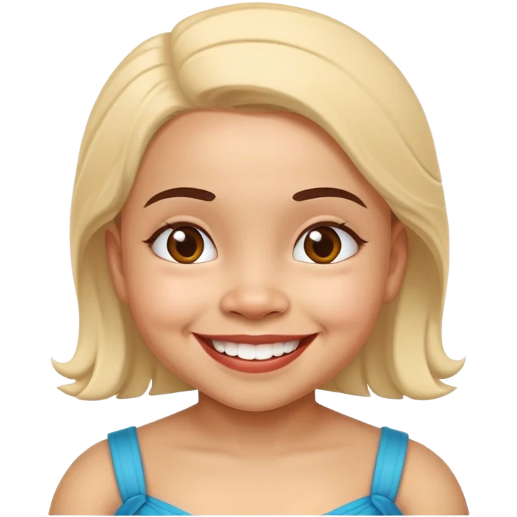 Colombian midget woman smiling emoji