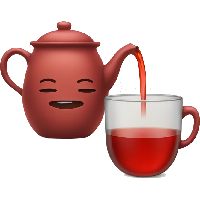Red tea  emoji