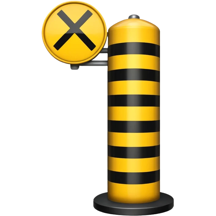 cylindrical  road sign  emoji