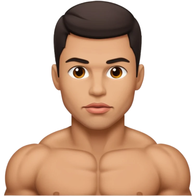 big lips muscular guy  emoji