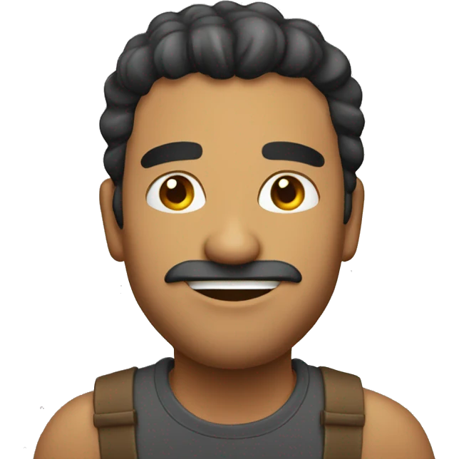 Smug Latin man emoji