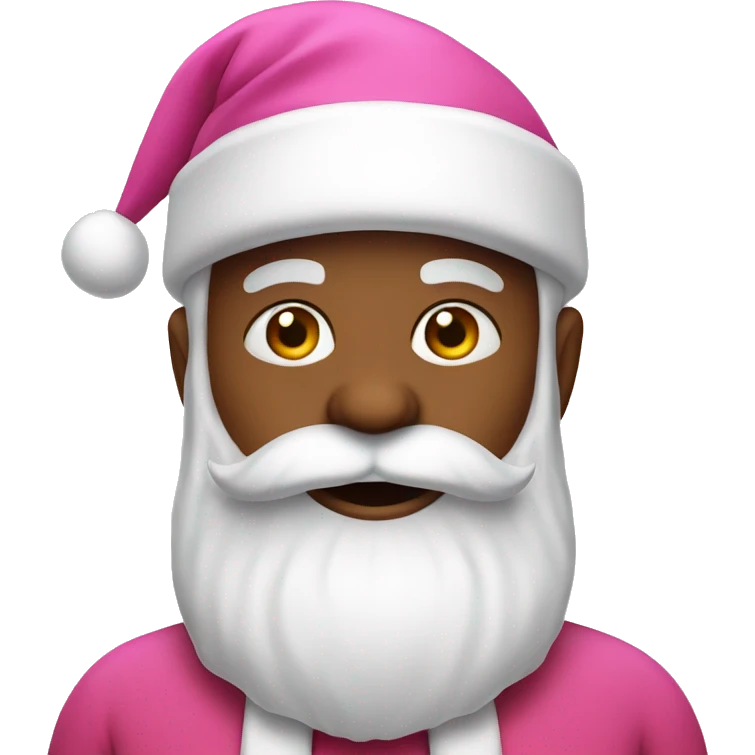 Pink Santa Claus emoji