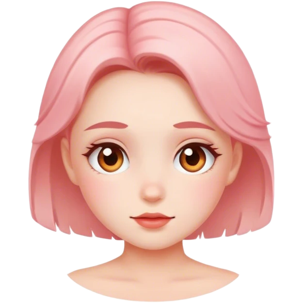 blushing girl emoji