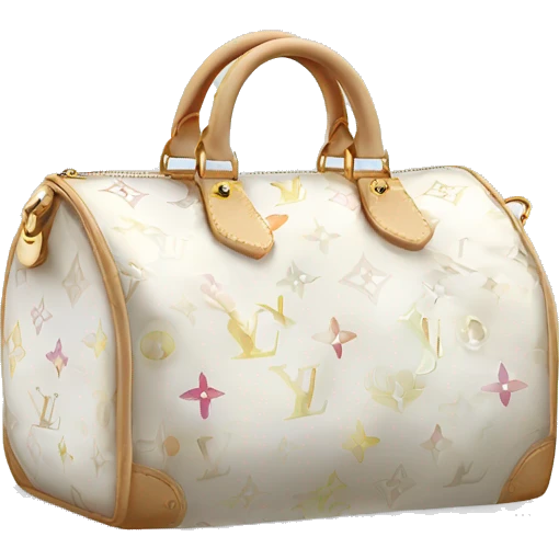 White Louis Vuitton bag emoji