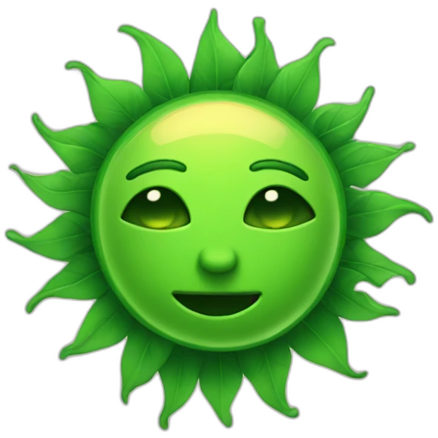green sun emoji
