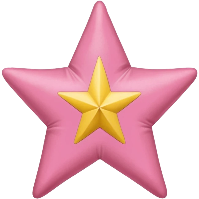 Bandera rosada con una estrella 💫 y franjas blancas emoji