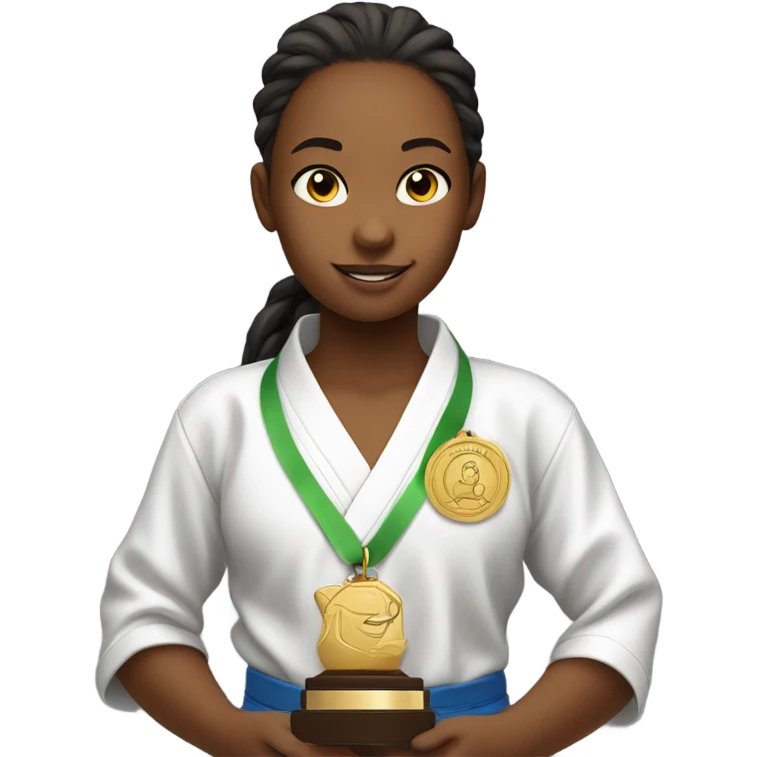 1st place girl karate emoji