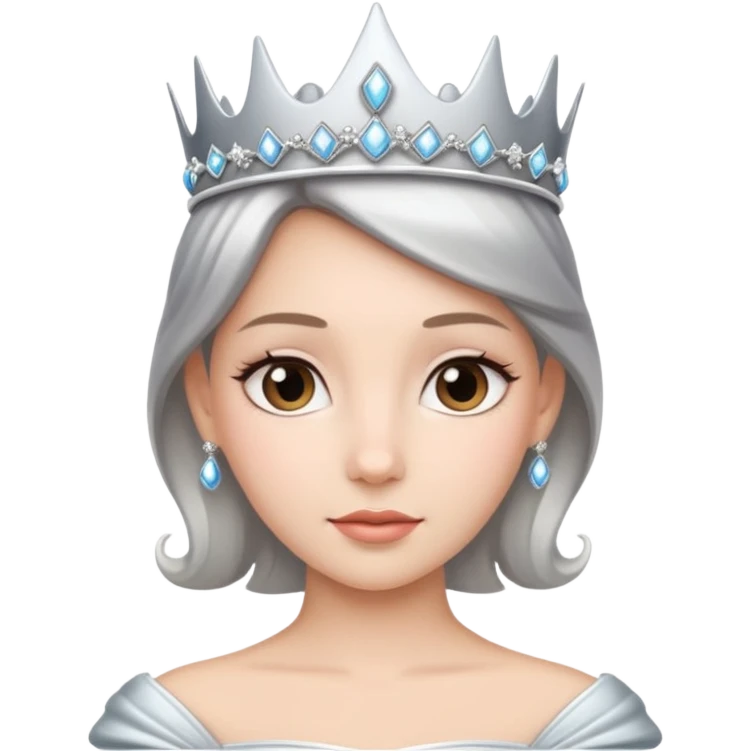 A gorgeous princess silver tiara  emoji