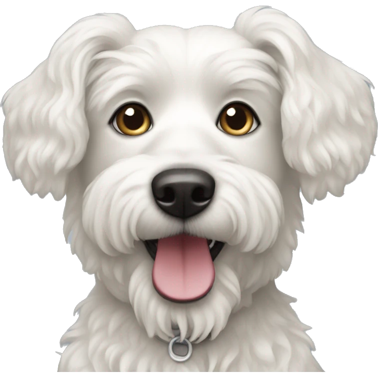 caniche white dog emoji