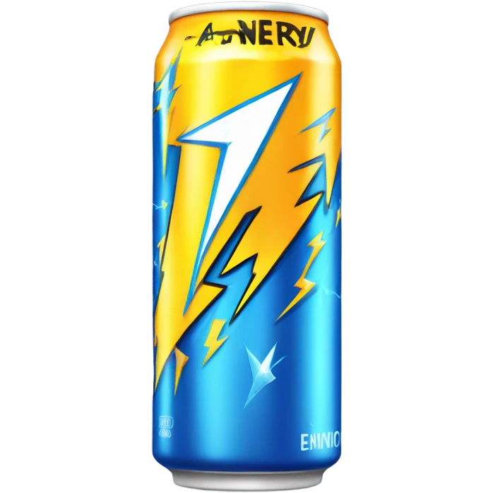 energy drink with lightning on it  emoji