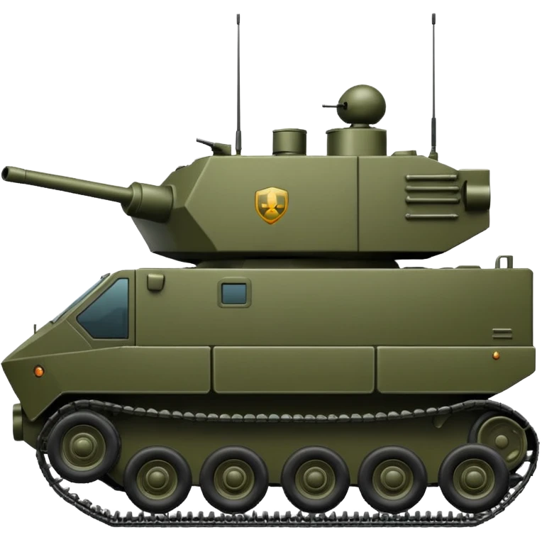 generate an ultra realistic armored vehicle emoji