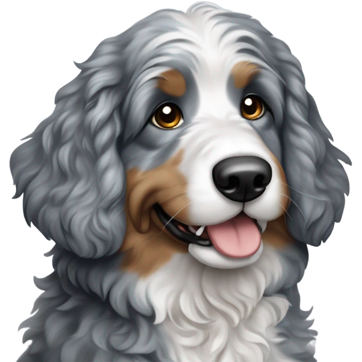 blue Merle Bernedoodle emoji