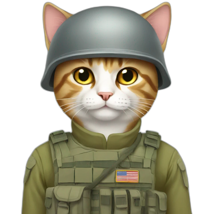 soldier cat emoji