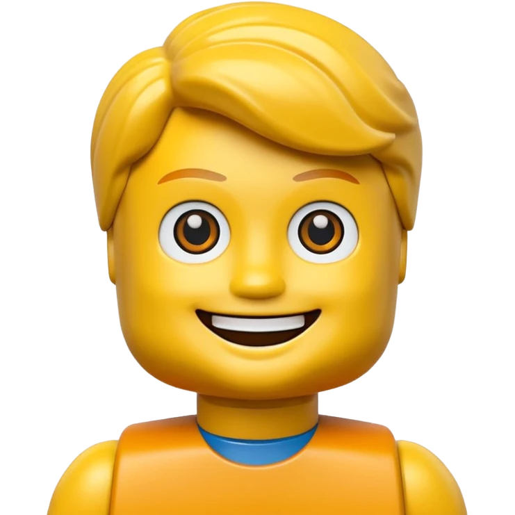 Boneco de Lego emoji
