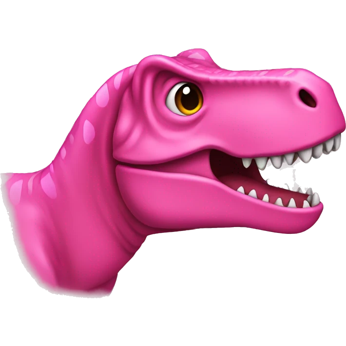 Pink t-rex emoji