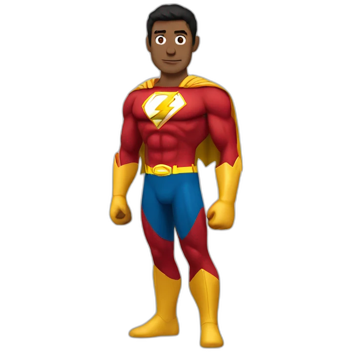 Flash sur super- man emoji