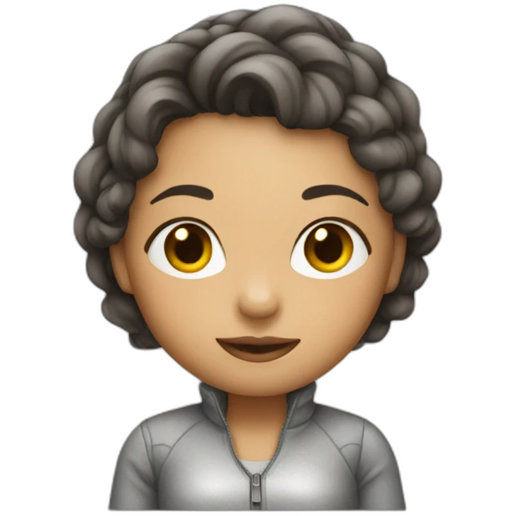 Girl with transparent clothing emoji