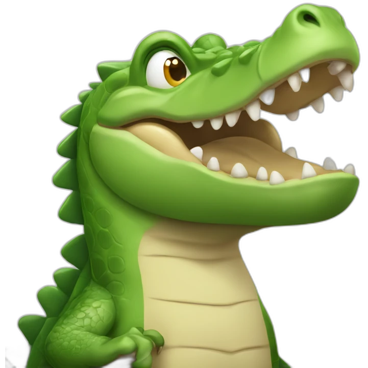 crocodile gesturing NO emoji
