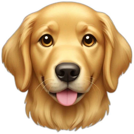 golden retriever dog emoji