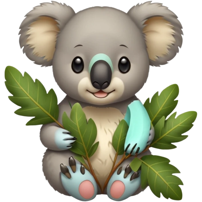 koala eating breakfast emoji