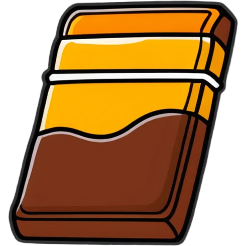chocolate bar with honey on top emoji