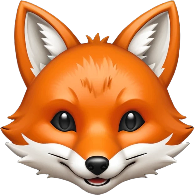 pixel grinning fox hacker logo emoji
