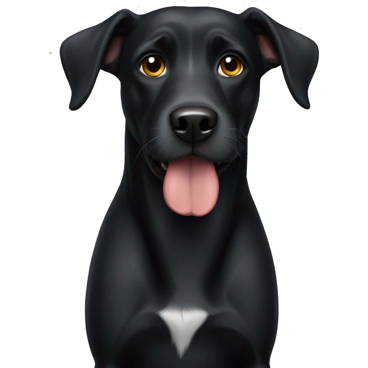 Black dog emoji