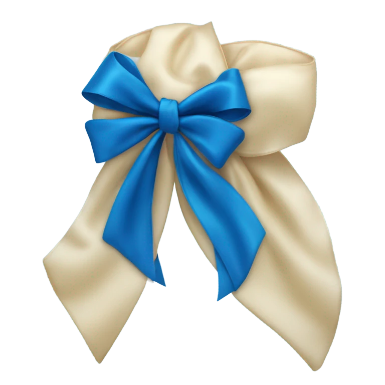 Blue bow  emoji