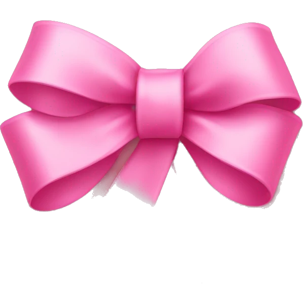 Pink ribbon bow  emoji