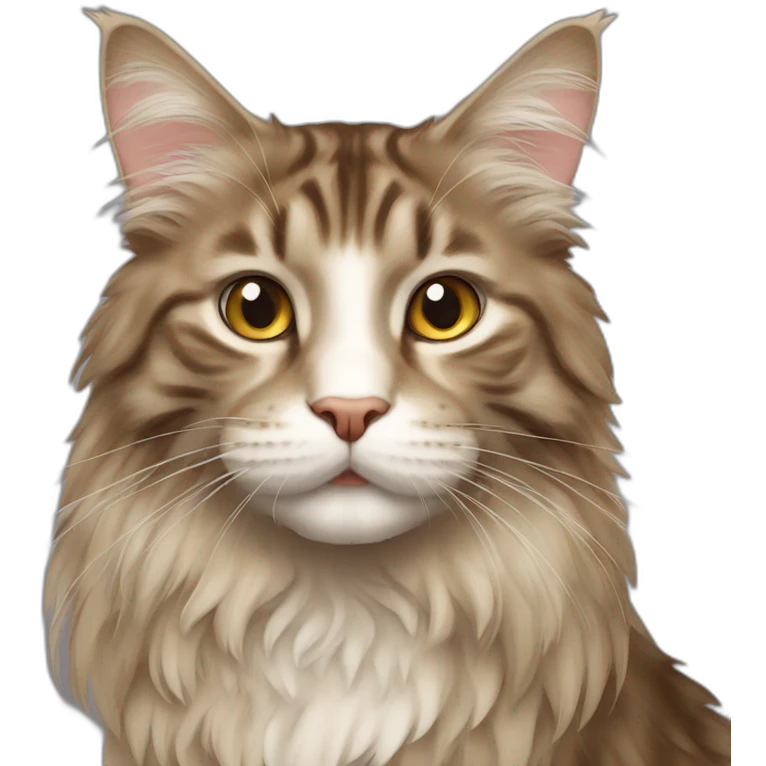 Cat main coon emoji