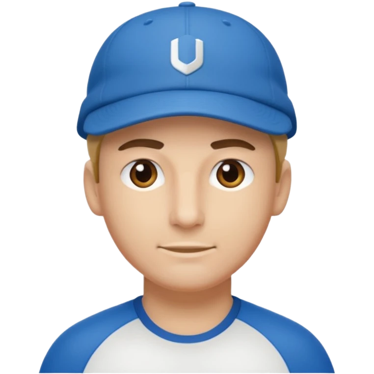 émoji d'un coach sportif avec une casquette de sport emoji