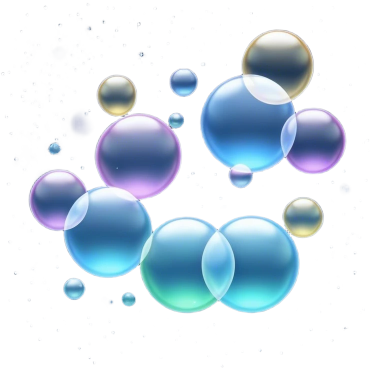 A Lot of bublles on a Sunday starry nigth. emoji