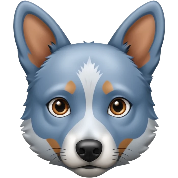 all grey blue heeler emoji