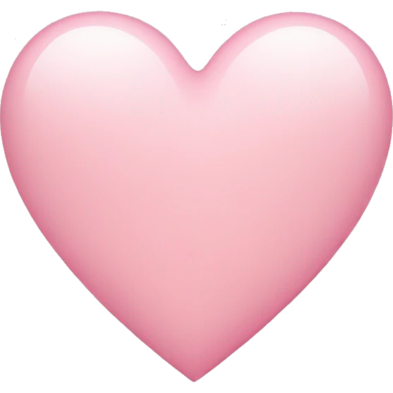 Light pink heart emoji