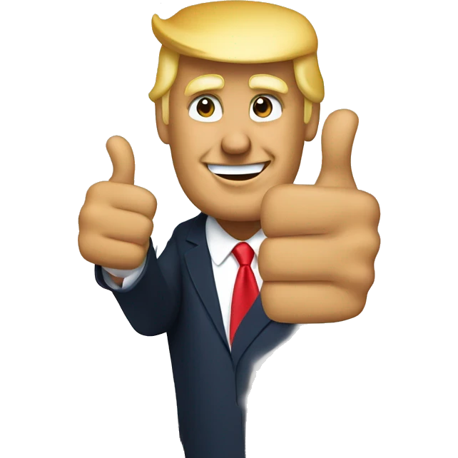 Trump thumbs up emoji