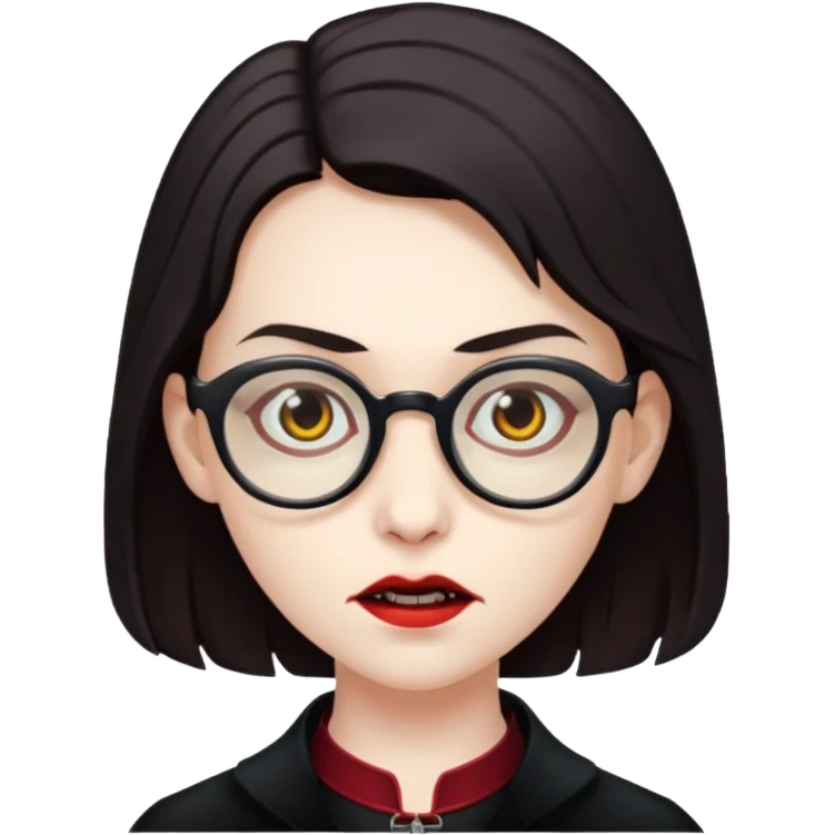 spectacled vampire emoji