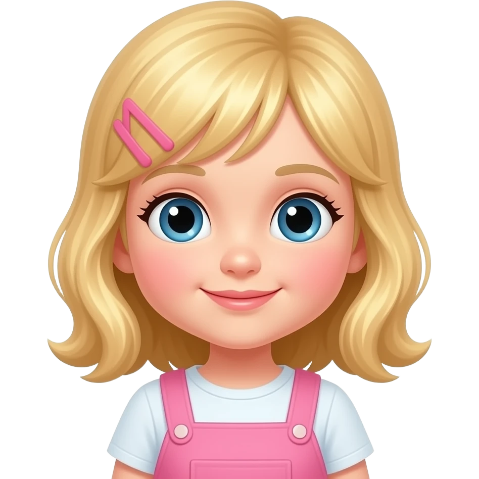 Няшка девочка милая блондинка маленькая emoji