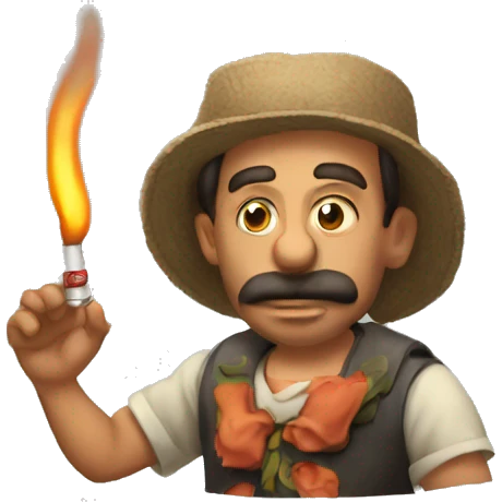 Diablito fumando sigarillo  emoji