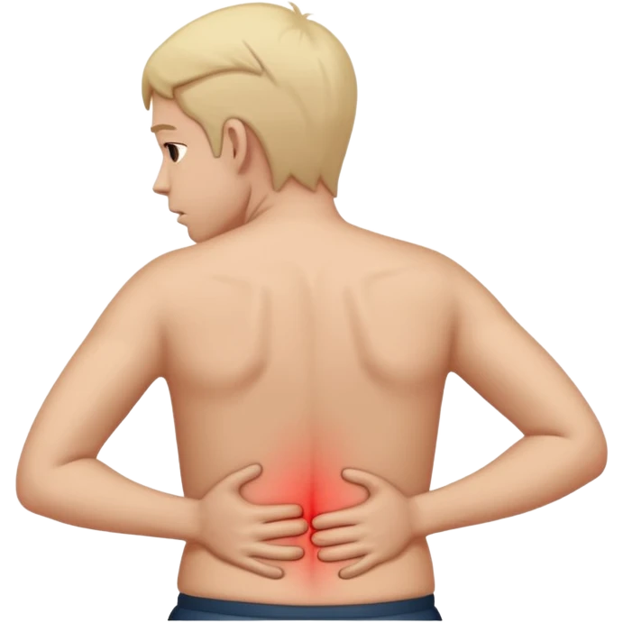 mal au dos emoji