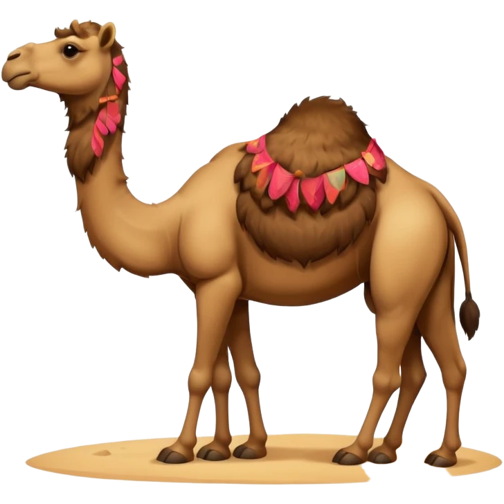 a camel with a big nose emoji