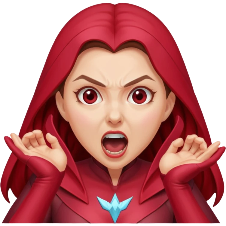 Scarlet Witch screaming emoji