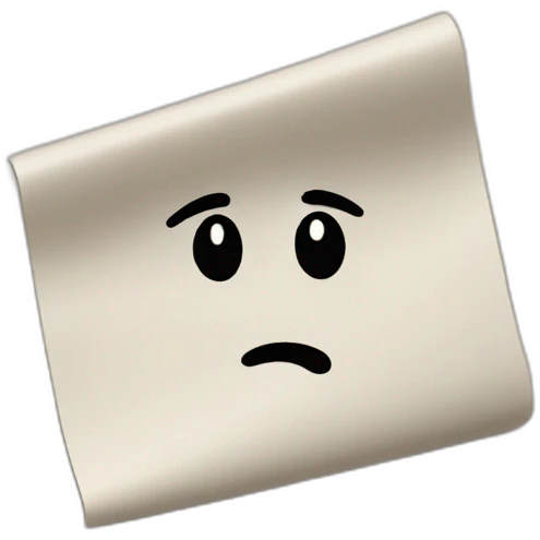 Trim a piece of paper  emoji