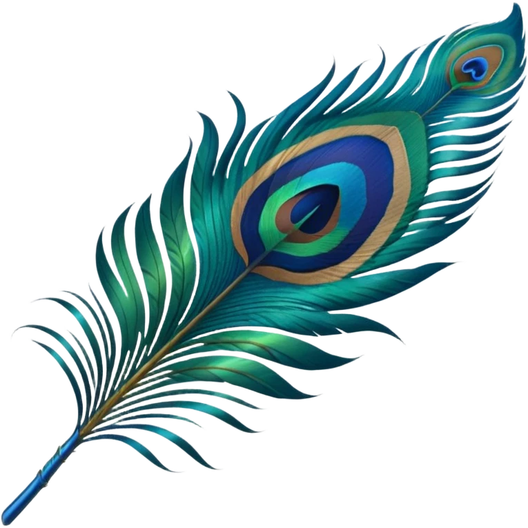Peacock feather emoji