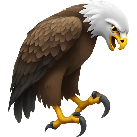 Eagle with ram in its talons emoji