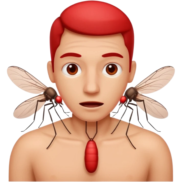 Mosquito biting emoji