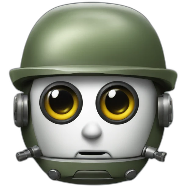 Automatron compact, small, soldier, one eye emoji