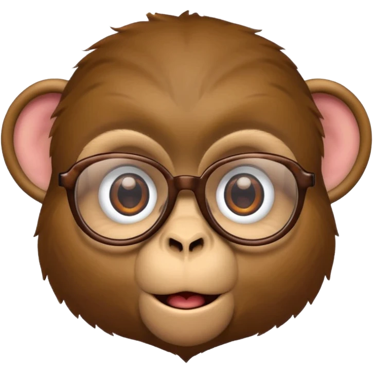 monkey with glasses emoji
