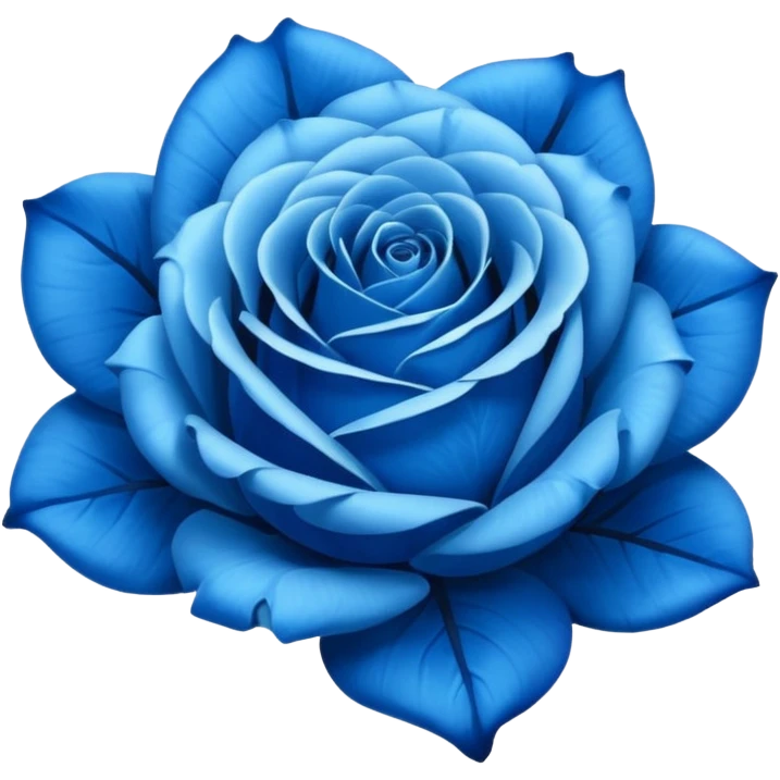 Blue roses emoji